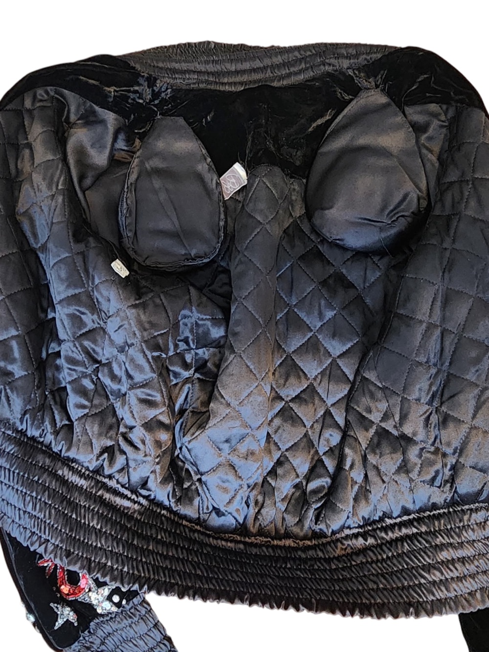 VTG 80s Bob Mackie Sequin Jacket Old Hollywood Mocambo Earl Carroll Velvet M - Picture 14 of 15